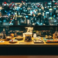 大阪の夜景をみながら過ごすひとときはまさに格別です。
