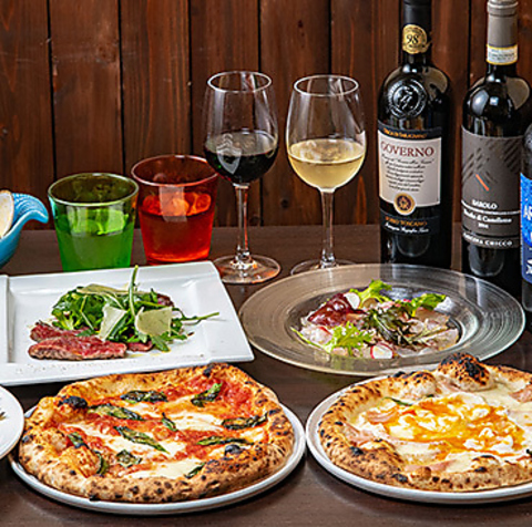 旬食材の本格イタリアンと飲み放題付コースが楽しめるお店です◎