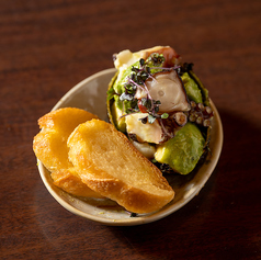 たことアボカドのタルタルサルサ