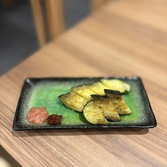 焼きズッキーニ　炭火焼き　藻塩