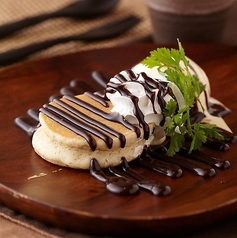 鉄パンケーキ　アイス添