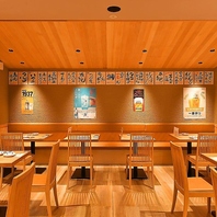 気の合う仲間やご家族とわいわい囲める席もご用意♪