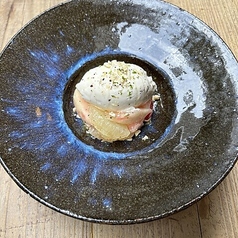 桃とフルーツトマトの白和え