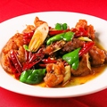 料理メニュー写真&nbsp;鶏の唐辛子まみれ炒め