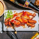 当店自慢！月華揚鶏（ゲッカチキン）！フルもしくはハーフサイズをお選び頂けます！