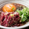 料理メニュー写真&nbsp;ハツたれユッケ／ハツしおユッケ/ハツ刺身　各