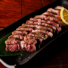 希少黒毛和牛東京ビーフミスジの炭火焼き