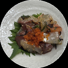 鮮魚の塩昆布和え