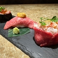料理メニュー写真 和牛肉寿司盛り