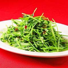 豆苗のシャキシャキニンニク炒め