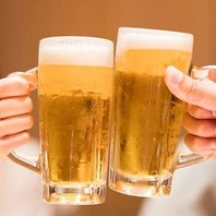 乾杯から締めまで、飲みもの選び放題級。
