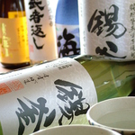 豊富な日本酒、焼酎が楽しめる、料理と相性が良いものをお楽しみ下さい。