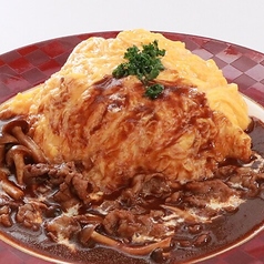 ハッシュドビーフのオムライス