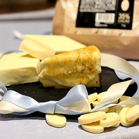 目の前で炙る！香るチーズケーキ