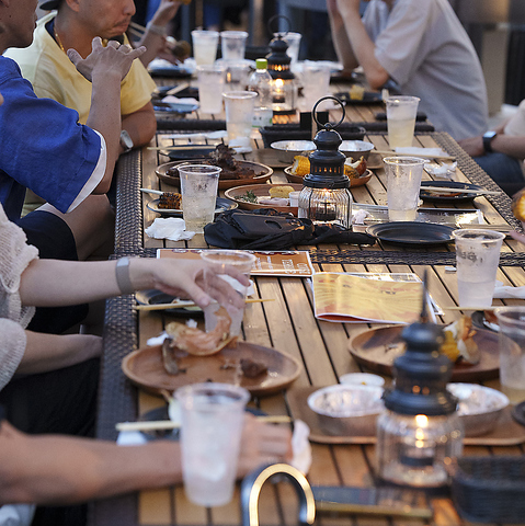 【精肉店直営のBBQ】おしゃれな開放的屋上テラスBBQ！レストランクオリティの肉料理！