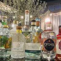 豊富な珍しいクラフトジンを多数ご用意しております。