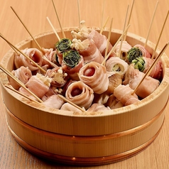 ポン酢でいただく肉巻きおでん