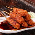 料理メニュー写真&nbsp;【スタッフのおすすめ】名物豚串かつ(味噌・ソース・たれ) 1本