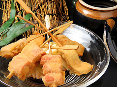 【串カツ】串カツ盛り五本