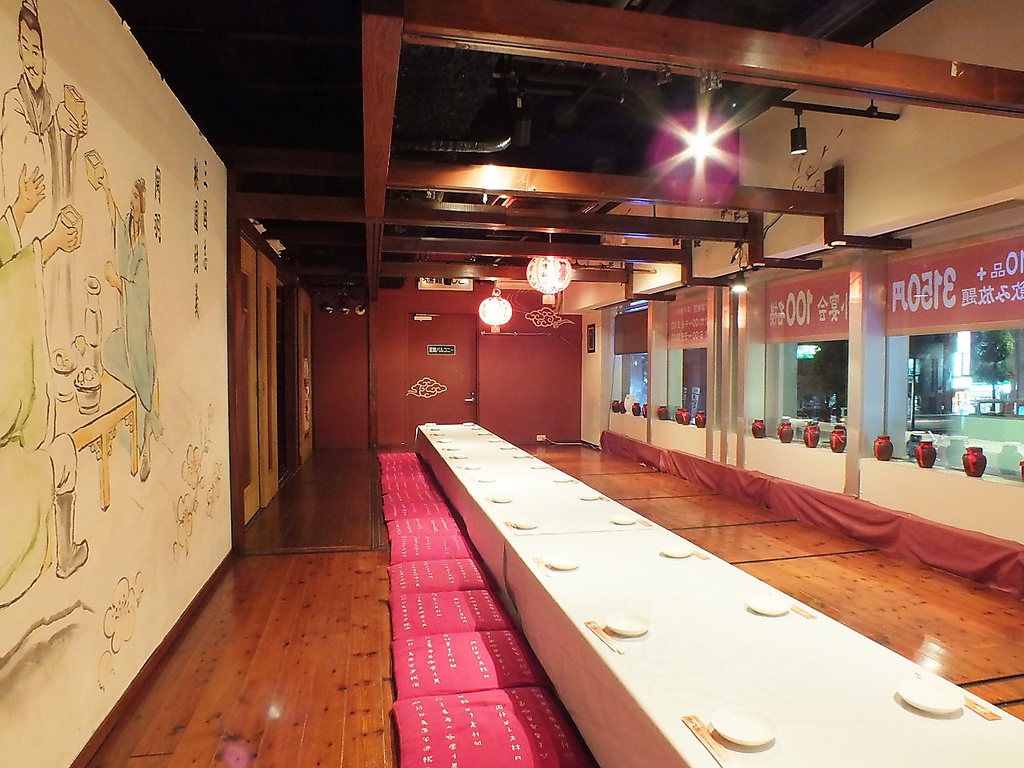 46名OKの座敷個室は大人数の集まりに活用するのにお薦め。