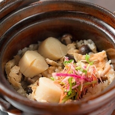 ホタテの釜めし