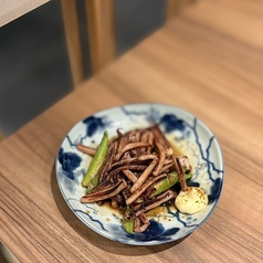 するめいかの肝焼き　酒盗バター炒め