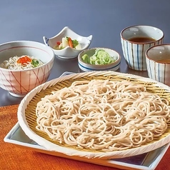 更科そばとしらすといくらミニ丼セット