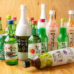韓国のお酒も多数ご用意しております。