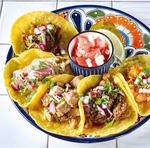 自家製トルティーヤを使用したタコスです♪