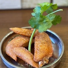 地鶏手羽先の素揚げ
