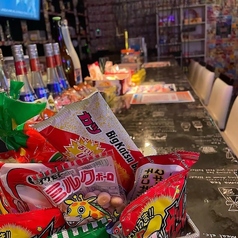 豊富な種類の駄菓子食べ放題☆