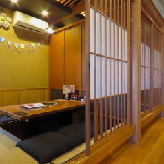 【6名様用】扉・壁ありの掘りごたつ個室もご用意ございます！