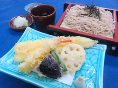 平日限定 ランチメニュー 穴子と海老の天せいろ