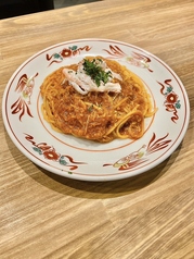 ずわいがにのトマトパスタ