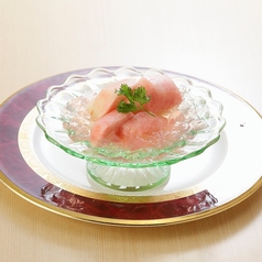 <季節のフルーツ>桃のジュレがけ