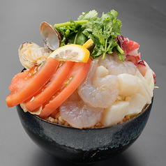 パクチー香るトムヤムクンもんじゃ