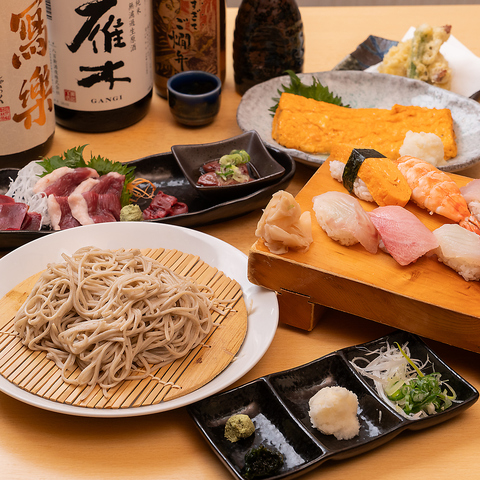  深夜2時まで！大人数宴会にも人気の飲み放題付コース4000円～。極上の〆蕎麦付き！