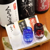 日本酒の飲み比べも出来ます。