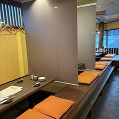 雰囲気抜群の掘りごたつ席！レイアウト変更も可能♪