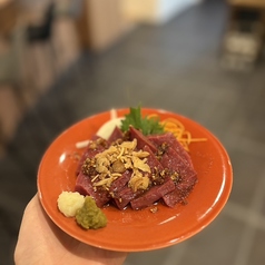 赤鶏のレバ刺し　or　ハツ指し