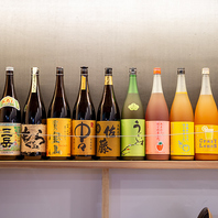九州の地酒やこだわり果実酒などお酒好きにも嬉しい！