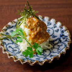 おつまみポテサラ～牡蠣塩辛のっけ～