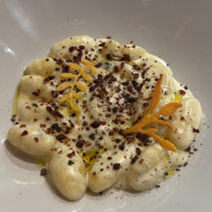 ブルーチーズとナッツのニョッキ