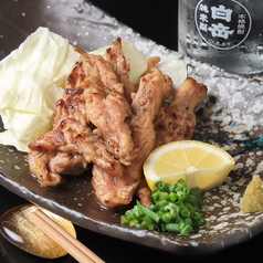 せせりの炭火焼き