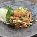 料理メニュー写真&nbsp;阿波尾鶏のタタキ　ユッケ風