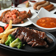 がっつり食べたい夜に！絶品肉料理もご用意