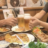 ベトナムビールのほか王道ドリンクもご用意。