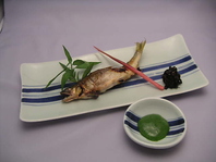 四万十川産　天然鮎　塩焼き