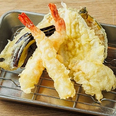 天ぷら盛合せ（魚介3種と野菜2種）