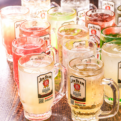 約70種類の豊富なドリンク飲み放題メニュー！